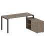 Рабочая станция с опорной тумбой правая Metal System Style БП.РС-СТС-2.4 Пр 1700x1520x750