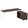 Рабочая станция с тумбой на А-образном м/к Metal System Style БА.РС-СТС-2.5 (R) 1900x1520x750