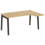 Стол эргономичный правый на деревянных опорах Onix Wood OW.SA-4R 1580x1180x750