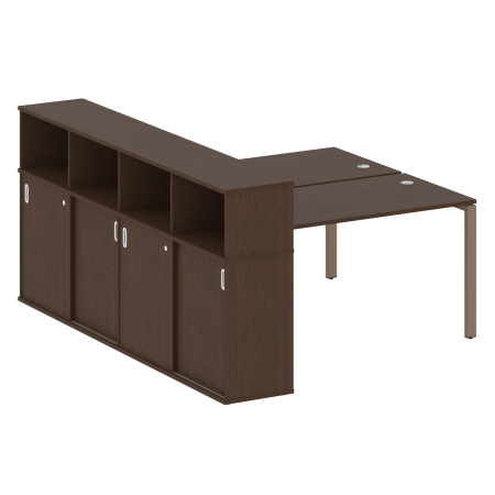 Рабочая станция с опорным шкафом-купе Metal System Style БП.РС-СШК-4.3 1910x2332x1098