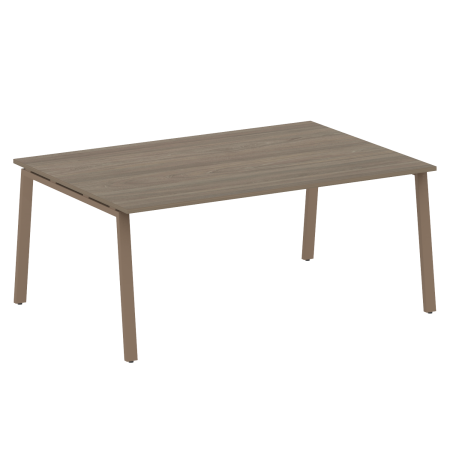 Стол для переговоров (1 столешница) на А-образном м/к Metal System Style БА.ПРГ-1.5 1800x1235x750 (Вяз/Мокко металл)