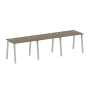 Рабочая станция на 3 рабочих места на А-образном м/к Metal System Style БА.СМ-3.1 3000x720x750