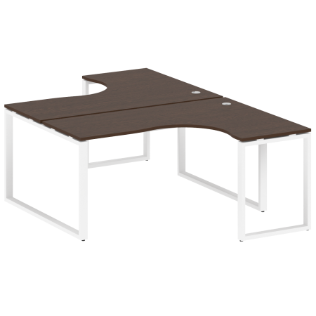Рабочая станция криволинейная Metal System Style БО.РАС-СА-2.4 1600x2435x750