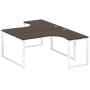 Рабочая станция криволинейная Metal System Style БО.РАС-СА-2.4 1600x2435x750