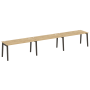 Рабочая станция на деревянных опорах Onix Wood OW.RS-3.4.8 4740x800x750