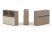 Тумба двойная + низкая надставка ES.NB.2N-3 (1500х410х1135)