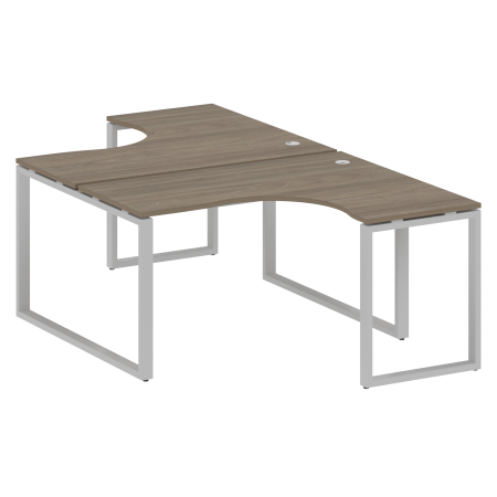 Рабочая станция криволинейная Metal System Style БО.РАС-СА-2.3 1400x2435x750