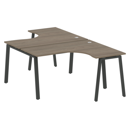 Рабочая станция криволинейная Metal System Style БА.РАС-СА-2.3 1400x2435x750