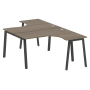 Рабочая станция криволинейная Metal System Style БА.РАС-СА-2.3 1400x2435x750