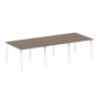 Стол для переговоров (3 столешницы) на А-образном м/к Metal System Style БА.ПРГ-3.1 3000x1235x750
