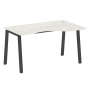 Стол криволинейный правый Metal System Style БА.СА-2 Пр 1400x900x750