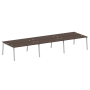 Рабочая станция на 6 рабочих места на А-образном м/к Metal System Style БА.СМ-6.4 4800x1475x750