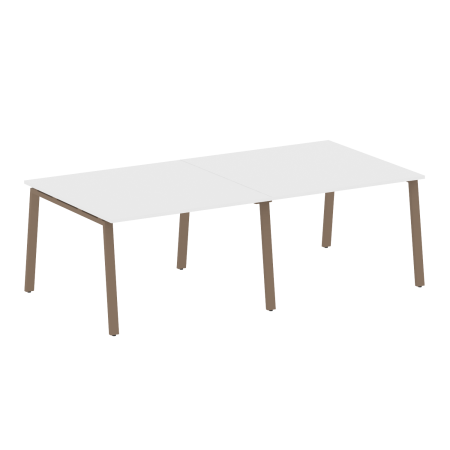 Стол для переговоров (2 столешницы) на А-образном м/к Metal System Style БА.ПРГ-2.2 2400x1235x750