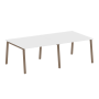Стол для переговоров (2 столешницы) на А-образном м/к Metal System Style БА.ПРГ-2.2 2400x1235x750