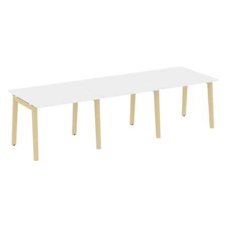 Стол переговорный на деревянных опорах Onix Wood OW.PRG-3.1 2940x980x750