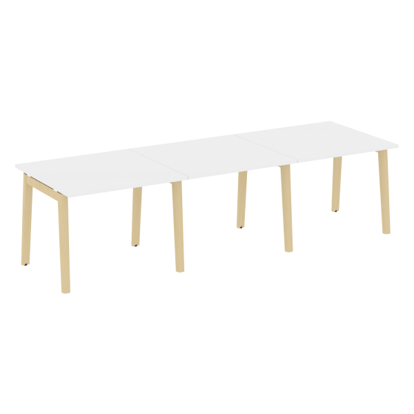 Стол переговорный на деревянных опорах Onix Wood OW.PRG-3.1 2940x980x750