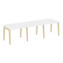 Стол переговорный на деревянных опорах Onix Wood OW.PRG-3.1 2940x980x750