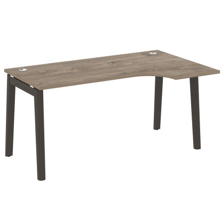 Стол эргономичный правый на деревянных опорах Onix Wood OW.SA-1R 1580x980x750