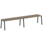 Рабочая станция на 2 рабочих места на А-образном м/к Metal System Style БА.СМ-2.5 3600x720x750