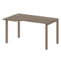 Стол криволинейный левый Metal System Style БП.СА-2 Л 1400x900x750