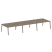 Рабочая станция на 6 рабочих места на А-образном м/к Metal System Style БА.СМ-6.4 4800x1475x750