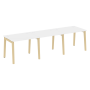 Рабочая станция на деревянных опорах Onix Wood OW.RS-3.1.8 2940x800x750