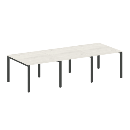 Переговорный стол 3 столешницы Metal System Style БП.ПРГ-3.1 3000x1235x750