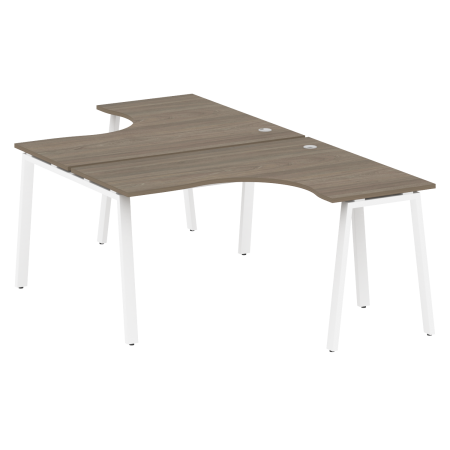 Рабочая станция криволинейная Metal System Style БА.РАС-СА-2.3 1400x2435x750