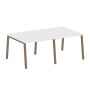 Стол для переговоров (2 столешницы) на А-образном м/к Metal System Style БА.ПРГ-2.1 2000x1235x750