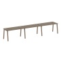 Рабочая станция на 3 рабочих места на А-образном м/к Metal System Style БА.СМ-3.3 4200x720x750