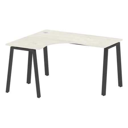 Стол криволинейный левый Metal System Style БА.СА-3 Л 1400x1200x750