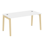 Стол руководителя на деревянных опорах Onix Wood Direct OW.SRR-4.8 1580x800x750