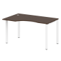Стол криволинейный левый Metal System Style БП.СА-2 Л 1400x900x750