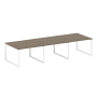 Переговорный стол 3 столешницы Metal System Style БО.ПРГ-3.2 3600x1235x750