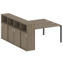 Рабочая станция с опорным шкафом-купе Metal System Style БП.РС-СШК-4.4 2010x2332x1098
