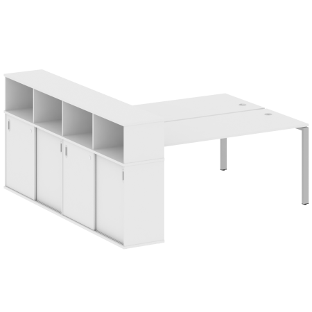 Рабочая станция с опорным шкафом-купе Metal System Style БП.РС-СШК-4.5 2210x2332x1098