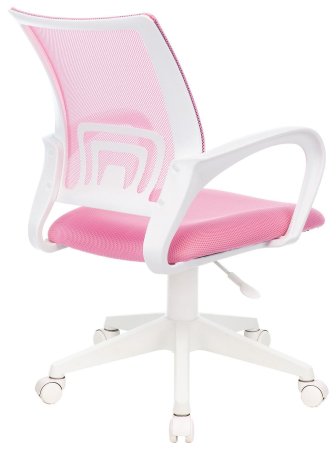 Кресло CH-W695NLT розовый TW-06A TW-13A сетка/ткань крестов. пластик пластик белый (Розовый)