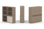 Тумба двойная + высокая надставка ES.NB.2V-10 (1500х410х1520)