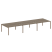 Рабочая станция на 6 раб. мест Metal System Style БП.СМ-6.4 4800x1475x750