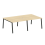 Рабочая станция на 4 рабочих места на А-образном м/к Metal System Style БА.СМ-4.2 2400x1475x750