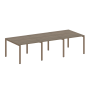 Переговорный стол 3 столешницы Metal System Style БП.ПРГ-3.1 3000x1235x750
