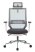 Кресло руководителя MC-W612N-H темно-серый TW-04 38-417 с подголов. крестов. металл хром пластик бел