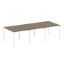Переговорный стол 3 столешницы Metal System Style БП.ПРГ-3.1 3000x1235x750