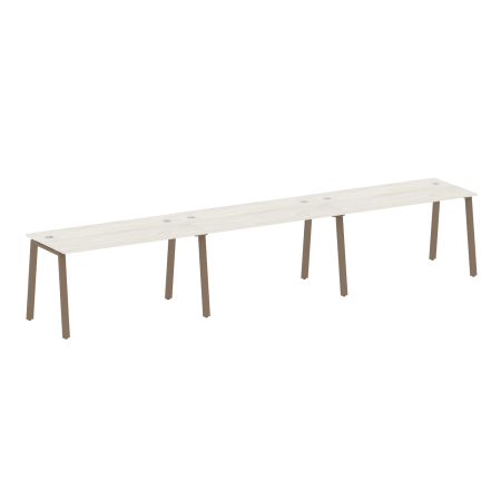 Рабочая станция на 3 рабочих места на А-образном м/к Metal System Style БА.СМ-3.3 4200x720x750