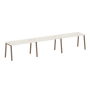 Рабочая станция на 3 рабочих места на А-образном м/к Metal System Style БА.СМ-3.3 4200x720x750
