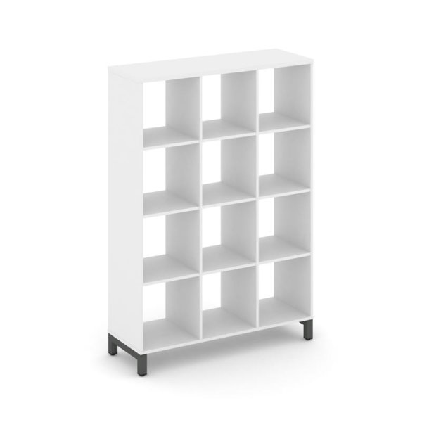 Каркас стеллажа 4 яруса SN.KS-430 (1121х400х1615) (Белый/Металл Антрацит)