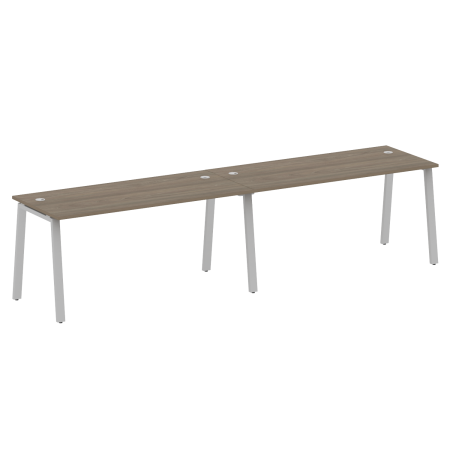 Рабочая станция на 2 рабочих места на А-образном м/к Metal System Style БА.СМ-2.4 3200x720x750