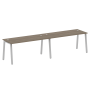 Рабочая станция на 2 рабочих места на А-образном м/к Metal System Style БА.СМ-2.4 3200x720x750