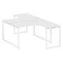 Рабочая станция криволинейная Metal System Style БО.РАС-СА-2.3 1400x2435x750