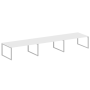 Переговорный стол 3 столешницы Metal System Style БО.ПРГ-3.5 5400x1235x750